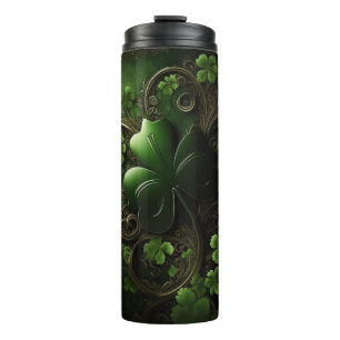 Bouteilles Isothermes Shamrocks CELTIQUES IRLANDAIS EN VERT SOMBRE