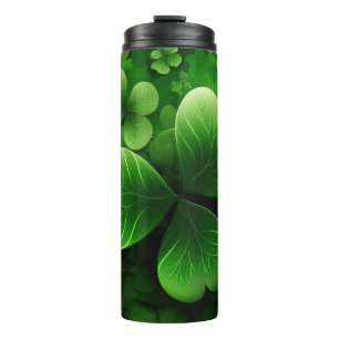 Bouteilles Isothermes Shamrocks CELTIQUES IRLANDAIS EN VERT SOMBRE