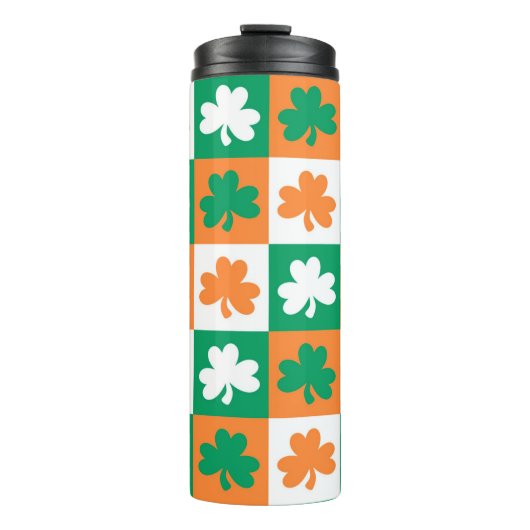 Bouteilles Isothermes Shamrocks de la Saint Patrick (Devant)