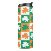Bouteilles Isothermes Shamrocks de la Saint Patrick (Tourné sur la gauche)