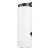 Bouteilles Isothermes Shar-Pei race Chien Noir Aquarelle Silhouette Le (Tourné sur la gauche)