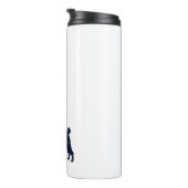 Bouteilles Isothermes Shar-Pei race Chien Noir Aquarelle Silhouette Le (Tourné sur la droite)