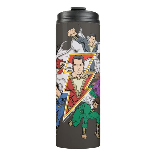 Bouteilles Isothermes SHAZAM ! | Shazam Family Graphic (Devant)