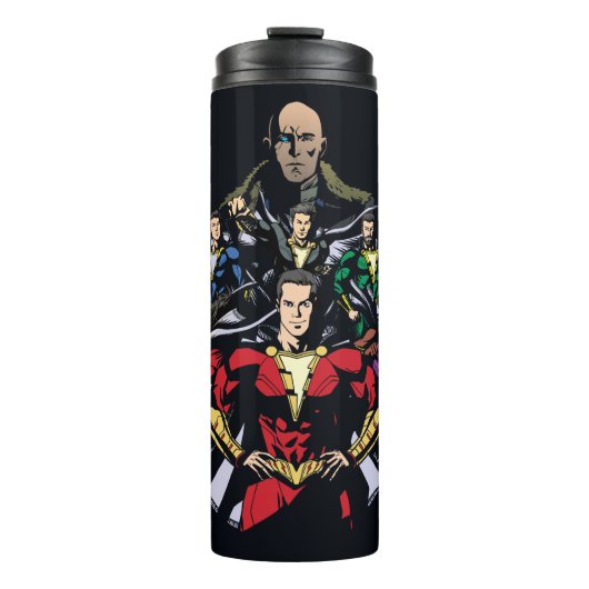 Bouteilles Isothermes SHAZAM ! | Shazam Family Vs. Dr Sivana (Devant)