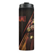 Bouteilles Isothermes SHAZAM ! | Shazam soufflant la bulle gomme (Devant)