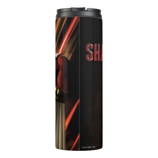 Bouteilles Isothermes SHAZAM ! | Shazam soufflant la bulle gomme (Dos)