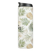 Bouteilles Isothermes Shells Beach Green Palm Tree Leaves (Tourné sur la droite)