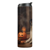 Bouteilles Isothermes Shetland Sheepdog Citrouille Halloween effrayant (Tourné sur la gauche)