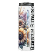 Bouteilles Isothermes Shetland Sheepdog's Grayscale Bloom (Dos)