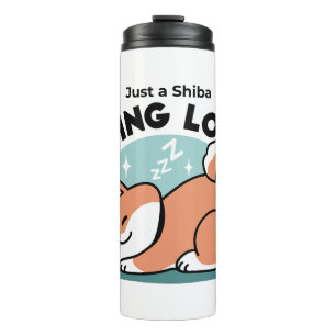 Bouteilles Isothermes Shiba Inu Art : Juste un Shiba Lying Low