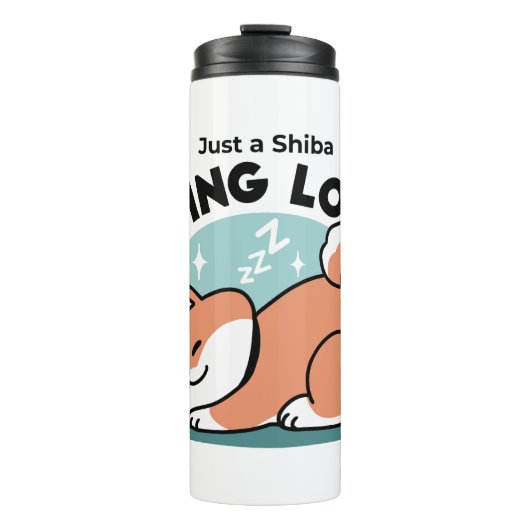 Bouteilles Isothermes Shiba Inu Art : Juste un Shiba Lying Low (Devant)