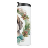 Bouteilles Isothermes Shih Tzu Christmas Wreath Festive Pup (Tourné sur la droite)
