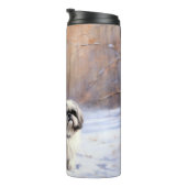 Bouteilles Isothermes Shih Tzu Laisse Neige Noël (Tourné sur la droite)