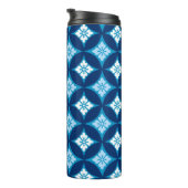 Bouteilles Isothermes Shippo avec Motif Fleur, Indigo Bleu et Blanc (Tourné sur la droite)