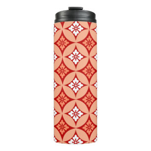 Bouteilles Isothermes Shippo avec Motif Fleur, Mandarin Orange