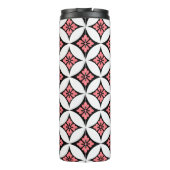 Bouteilles Isothermes Shippo avec Motif Fleur, noir, blanc et rose (Dos)