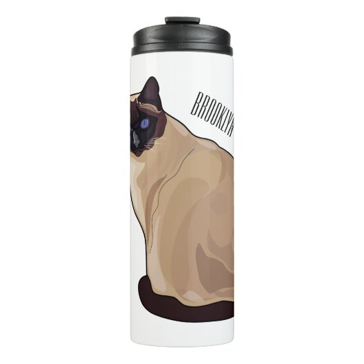 Bouteilles Isothermes Siamese cat cartoon (Devant)