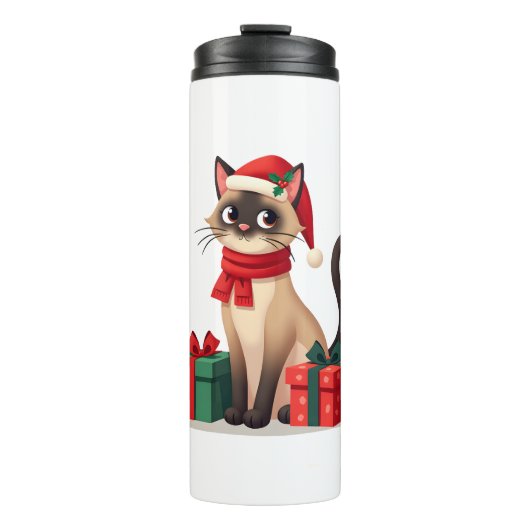 Bouteilles Isothermes Siamese Cat Xmas Holiday Santa Siamese Cat Christm (Devant)