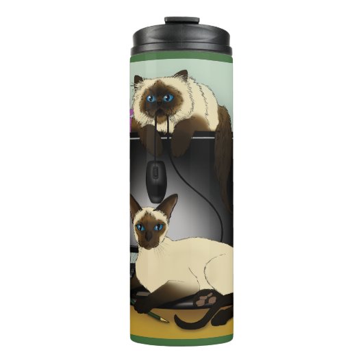 Bouteilles Isothermes Siamese Computer Cats mal (Devant)