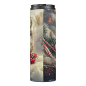 Bouteilles Isothermes Sibérie Husky Chien Festif de Noël (Dos)