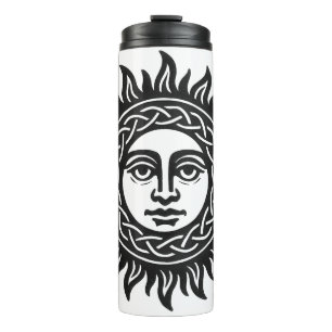 Bouteilles Isothermes Sigil du Visage Solaire – Emblème du Soleil Noir