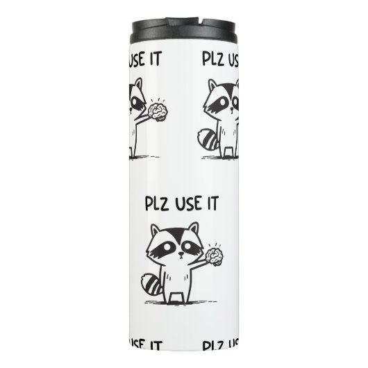 Bouteilles Isothermes S'Il Vous Plaît Utiliser - Funny Racoon Sarcastiqu (Dos)