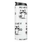 Bouteilles Isothermes S'Il Vous Plaît Utiliser - Funny Racoon Sarcastiqu (Tourné sur la droite)