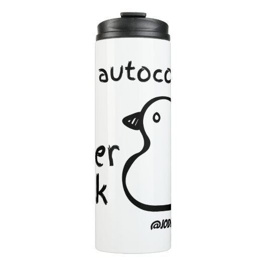 Bouteilles Isothermes Silencieux Paruline thermique Autocorrect (Devant)