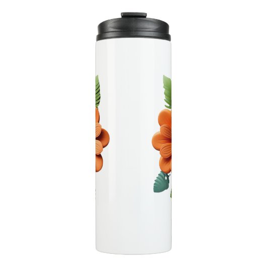 Bouteilles Isothermes Silent Bloom Sculpted Petals Floral Reverie Ember  (Devant)