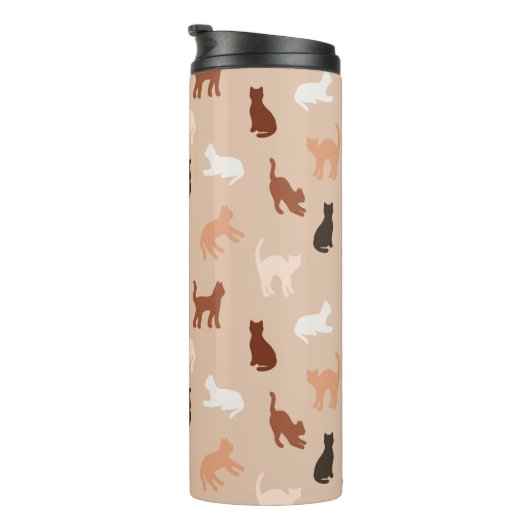 Bouteilles Isothermes Silhouette de chat (Tourné sur la droite)