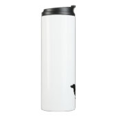 Bouteilles Isothermes Silhouette florale bohème à poil long (Tourné sur la gauche)