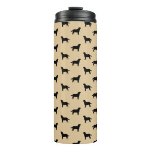 Bouteilles Isothermes Silhouettes de chien Labrador Retriever Motif Beig