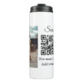 Bouteilles Isothermes Simple animal name details QR code add text photo (Devant)