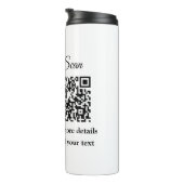 Bouteilles Isothermes Simple animal name details QR code add text photo (Tourné sur la droite)