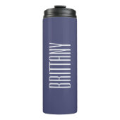 Bouteilles Isothermes Simple Bridesmaid bleu Nom personnalisé Minimal (Devant)