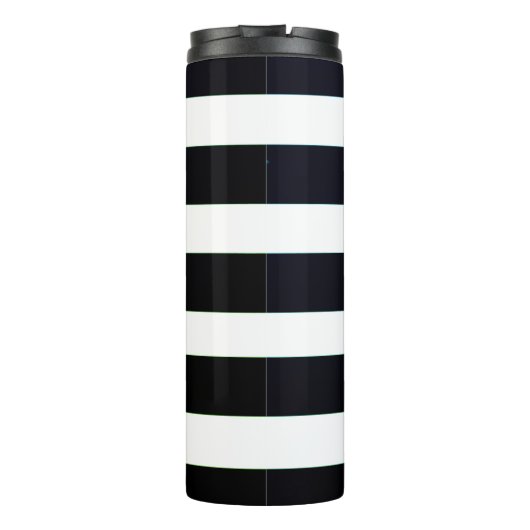 Bouteilles Isothermes Simple Chic Élégant Noir Et Blanc Gratté (Dos)