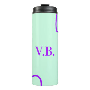 Bouteilles Isothermes Simple couleur unie ajouter nom texte monogramme