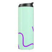 Bouteilles Isothermes Simple couleur unie ajouter nom texte monogramme (Tourné sur la gauche)