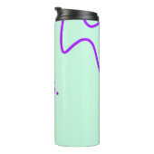 Bouteilles Isothermes Simple couleur unie ajouter nom texte monogramme (Tourné sur la droite)