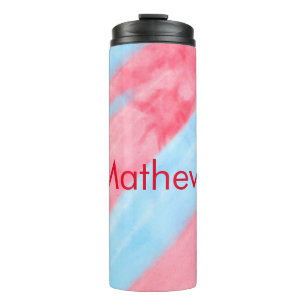Bouteilles Isothermes simple initial letter mongram add your name red b