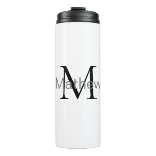 Bouteilles Isothermes simple lettre initiale monogramme ajouter votre no
