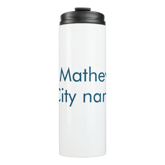 Bouteilles Isothermes simple lettre initiale monogramme ajouter votre no (Devant)