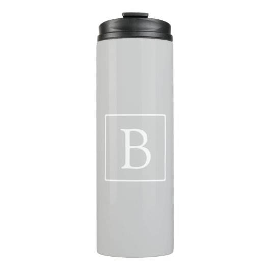 Bouteilles Isothermes Simple Light Grey monogram (Devant)