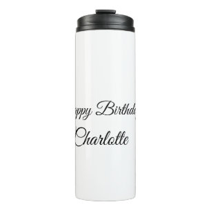 Bouteilles Isothermes SIMPLE MINIMAL.CUTIE AJOUTER NOM BÉBÉ joyeux anniv