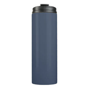 Bouteilles Isothermes simple minimal solide couleur personnalisé bleu gr