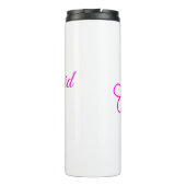 Bouteilles Isothermes Simple minimum rose bridesmaid ajouter le nom de l (Dos)