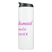 Bouteilles Isothermes Simple minimum rose bridesmaid ajouter le nom de l (Tourné sur la droite)