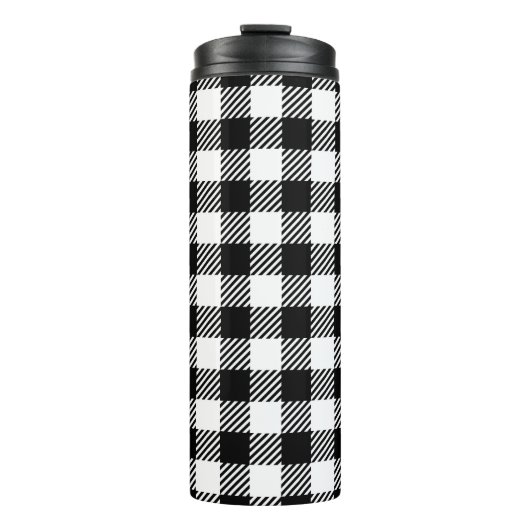 Bouteilles Isothermes Simple Monochrome Buffalo Plaid Pattern (Devant)