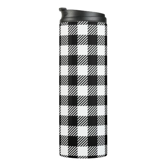 Bouteilles Isothermes Simple Monochrome Buffalo Plaid Pattern (Tourné sur la droite)