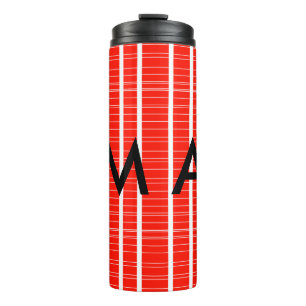 Bouteilles Isothermes Simple monogramme ajouter votre nom lettre man min